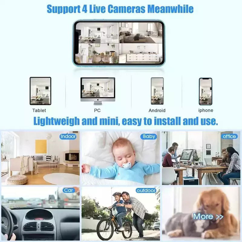 Andowl Κρυφή Κάμερα WiFi 1080p με Υποδοχή για Κάρτα Μνήμης και Ανιχνευτή Κίνησης Q-S710 - Mini WIFI USB IP Camera - Image 15