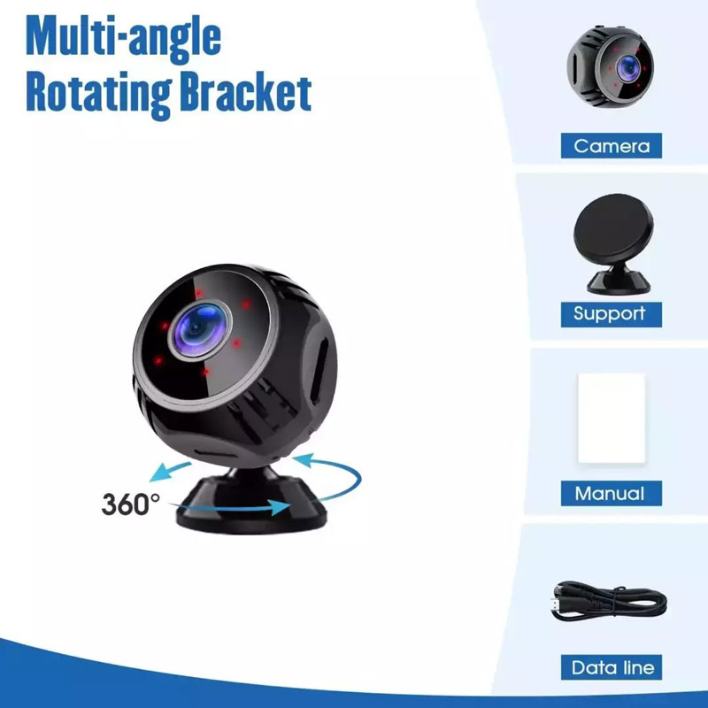 Andowl Κρυφή Κάμερα WiFi 1080p με Υποδοχή για Κάρτα Μνήμης και Ανιχνευτή Κίνησης Q-S710 - Mini WIFI USB IP Camera - Image 14