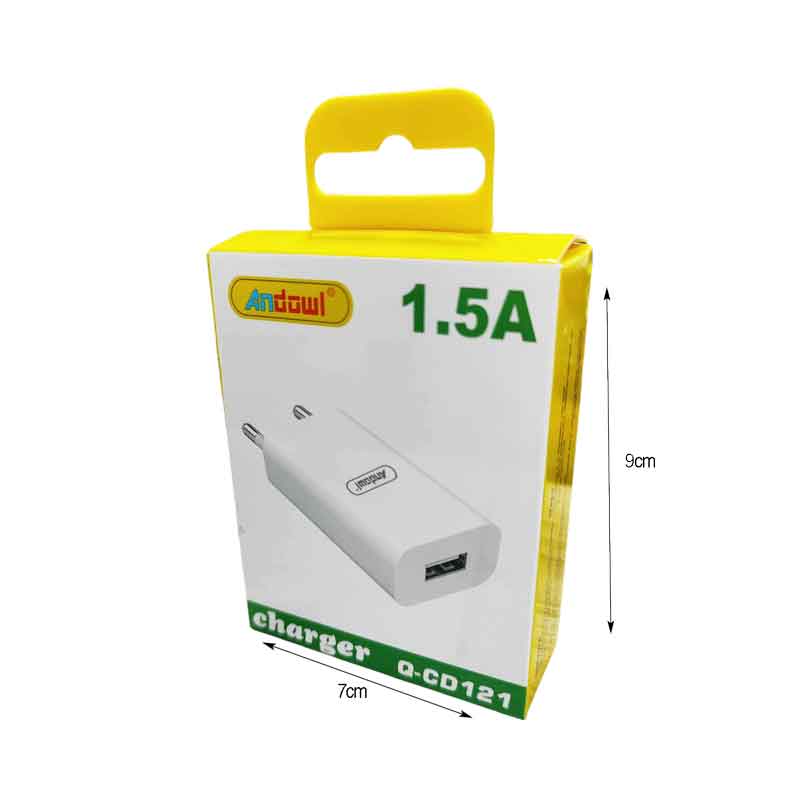 Andowl Φορτιστής κινητού με USB 1.5A Q-CD121 - Mobile charger with USB - Image 2
