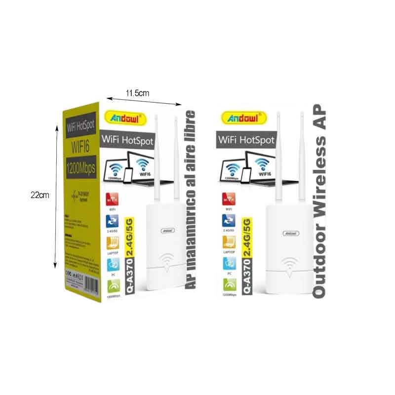 Andowl Ασύρματο Router Wi‑Fi HotSpot - WiFi Outdoor Wireless AP - Image 2