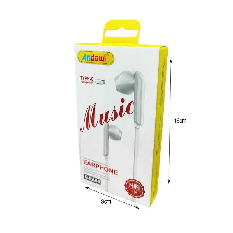 Andowl Ενσύρματα Ακουστικά με βύσμα Type-C  Q-EA06 - Earphone - Image 2