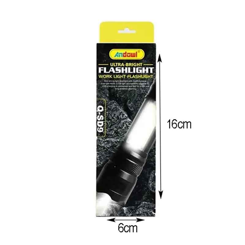 Andowl Φακός χειρός LED Work Light Flashlight Q-SD9 - Ultra Bright Flashlight - Image 2