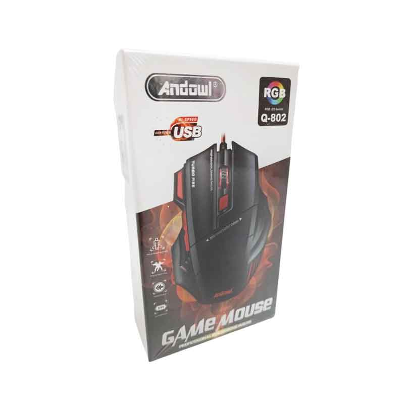 Andowl  Ενσύρματο Gaming Ποντίκι Με LED RGB Φωτισμό Q-802 – Gaming Mouse - Image 3