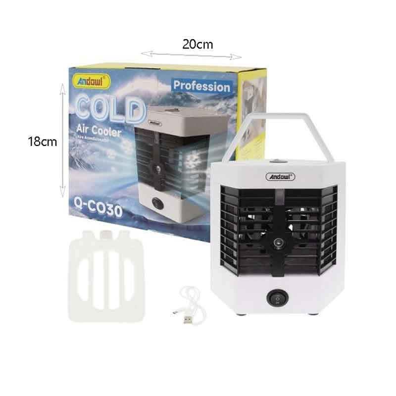 Andowl Φορητό mini air cooler υγραντήρας με 2 λειτουργίες Q-C030 - Air Cooler - Image 2