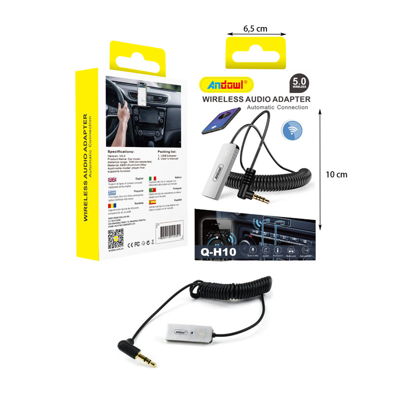 Andowl Bluetooth Car Kit Q-H10 για το Ταμπλό με USB Θύρα Φόρτισης - Image 4