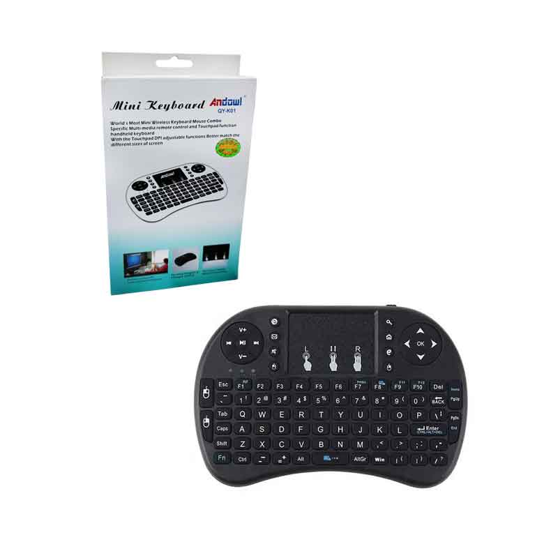 Andowl Ασύρματο Πληκτρολόγιο Mini με Touchpad QY-K01 - Mini Wireless Keyboard - Image 1