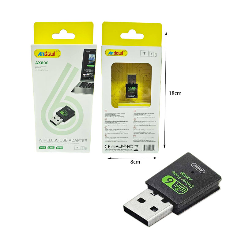 Andowl Ασύρματος προσαρμογέας USB AX600 - Wireless USB Adapter - Image 2