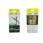 Andowl  Διαφανές καλώδιο δεδομένων 30W Q-SJ991 - Transparent Data Cable