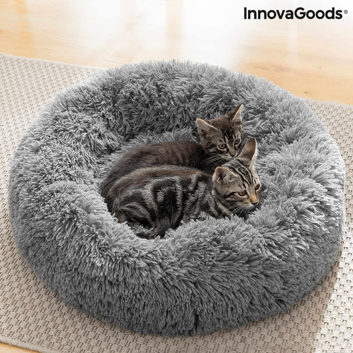 Κρεβάτι Κατά του Στρες Κατοικίδιων Ζώων Bepess InnovaGoods Ø 60 cm - Image 8