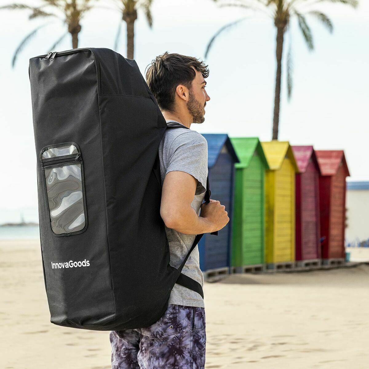 Φουσκωτή Κυματοσανίδα Paddle Surf 2 σε 1 με Κάθισμα και Αξεσουάρ InnovaGoods Πορτοκαλί 10'5" 320 cm (Ανακαινισμenα D) - Image 2