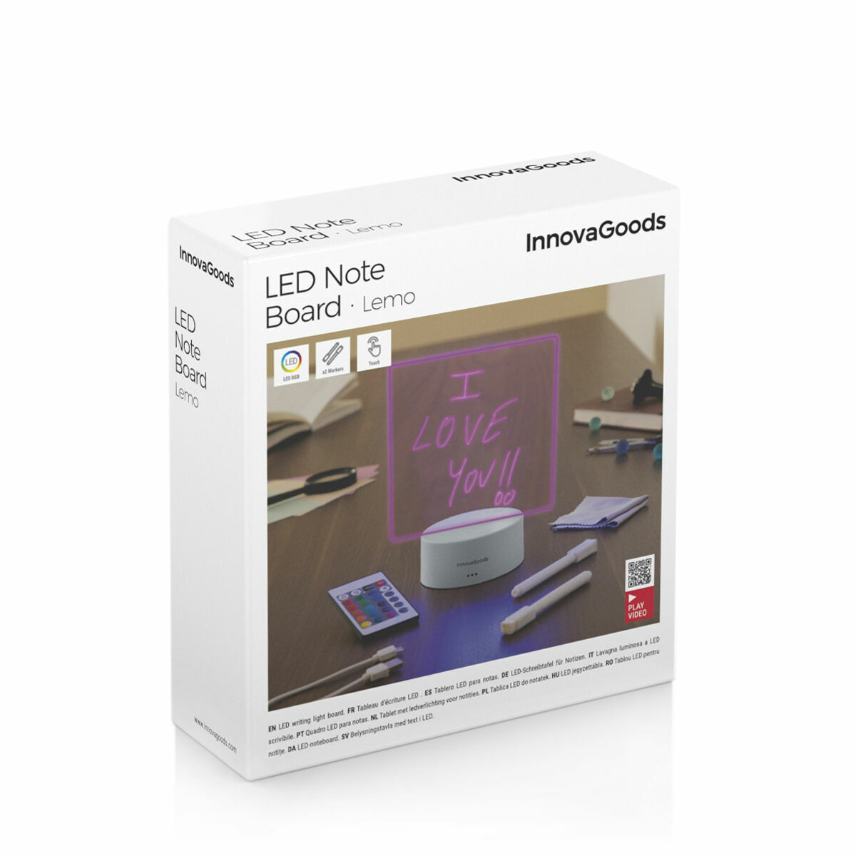 Πίνακας Σημειώσεων και Μηνυμάτων LED Lemo InnovaGoods - Image 2