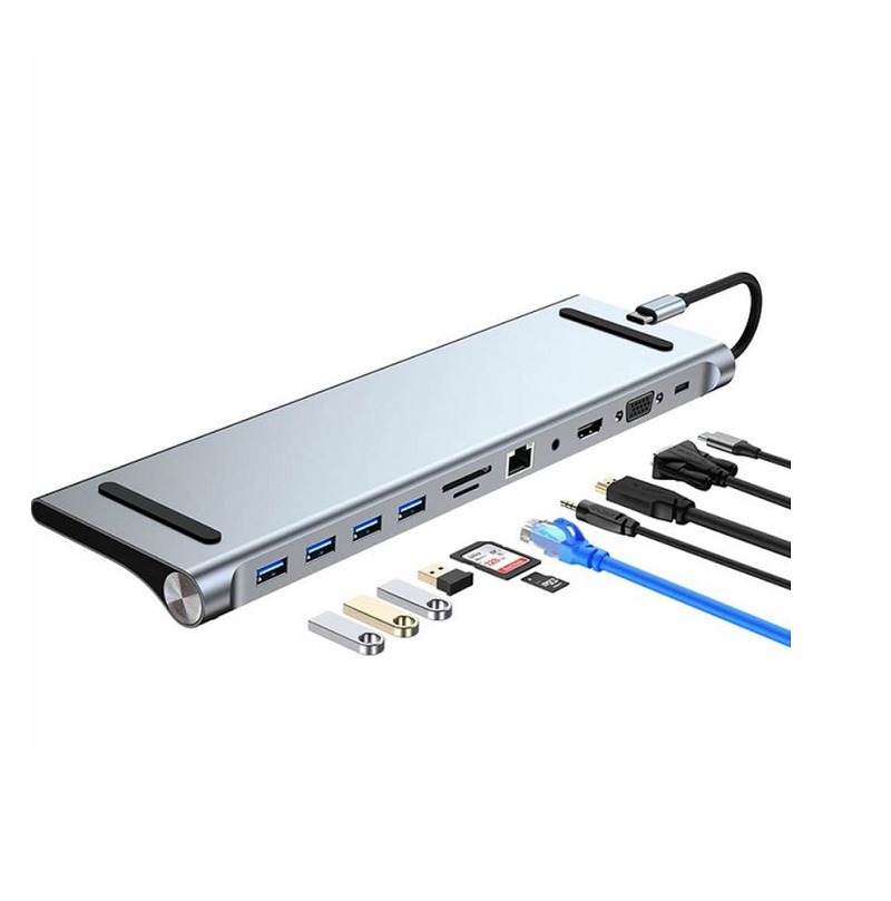 Andowl Q-HU990 USB-C Docking Station με HDMI 4K PD Ethernet - Image 3