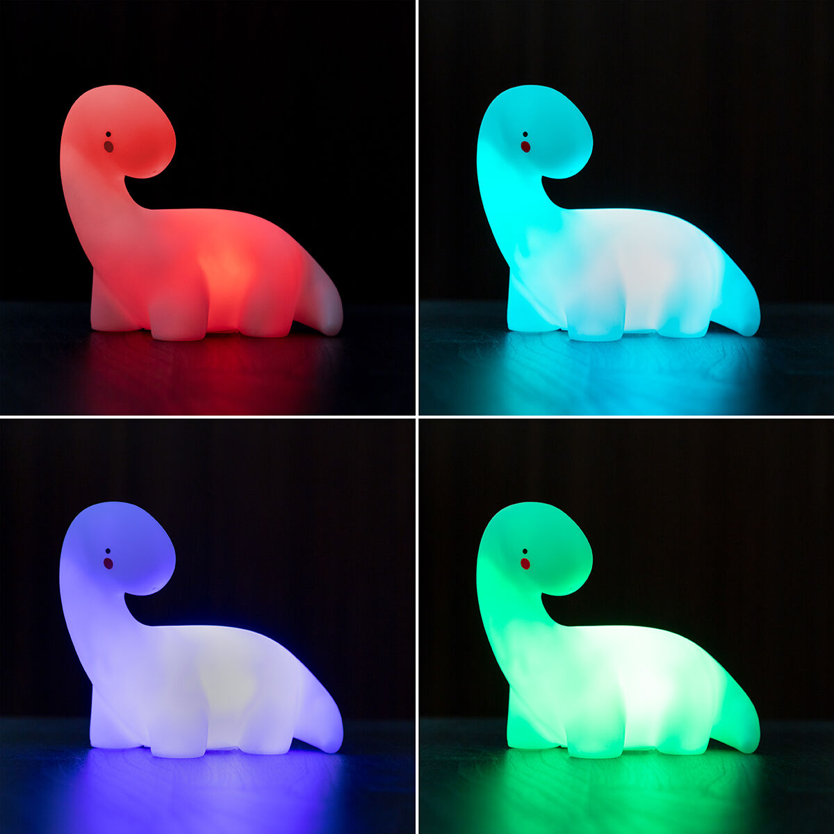 Πολύχρωμη Λάμπα Δεινόσαυρος LED Lightosaurus InnovaGoods - Image 4