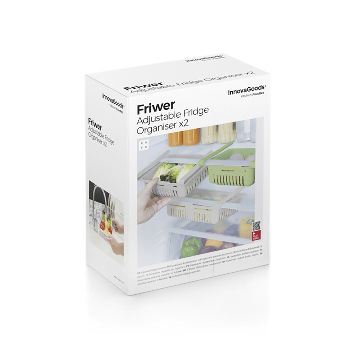 Ρυθμιζόμενος Διοργανωτής για το Ψυγείο Friwer InnovaGoods x2 - Image 2