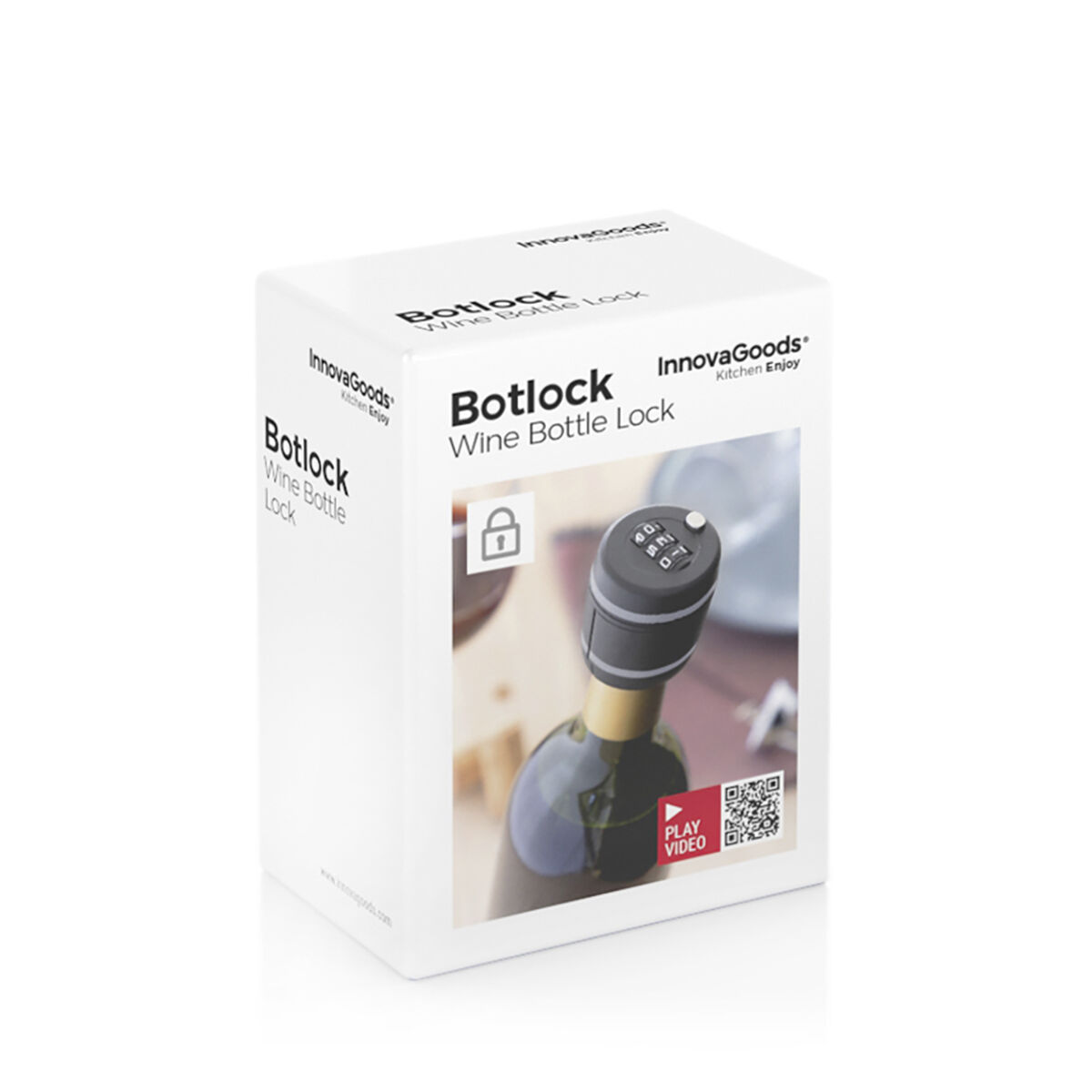 Κλειδαριά μπουκαλιών κρασιού Botlock InnovaGoods - Image 2