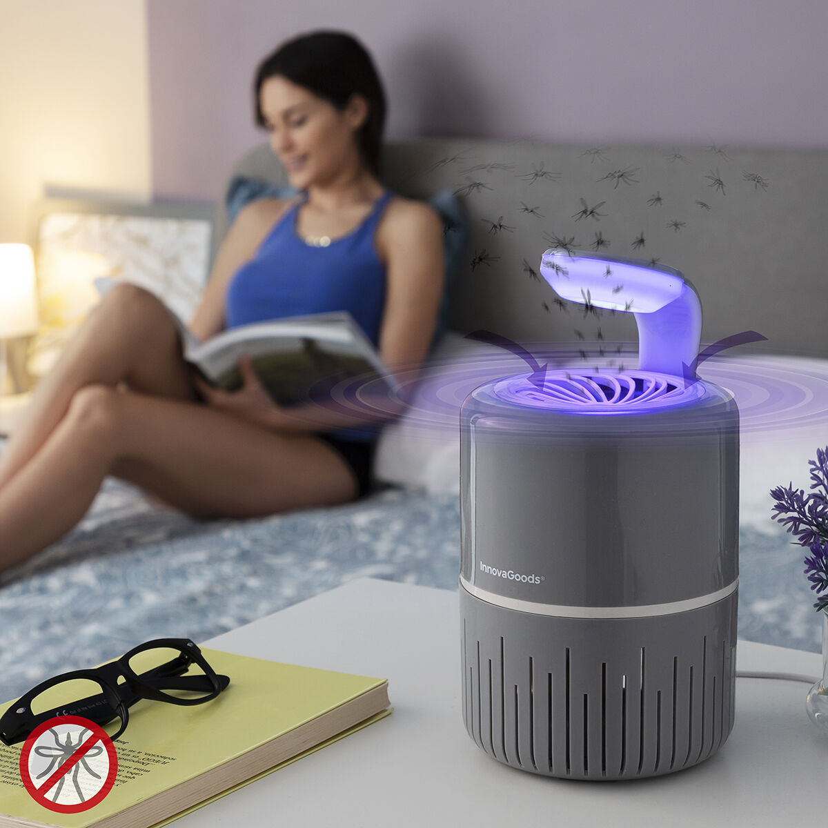 Λάμπα αναρρόφησης κατά των κουνουπιών KL Drain InnovaGoods - Image 1
