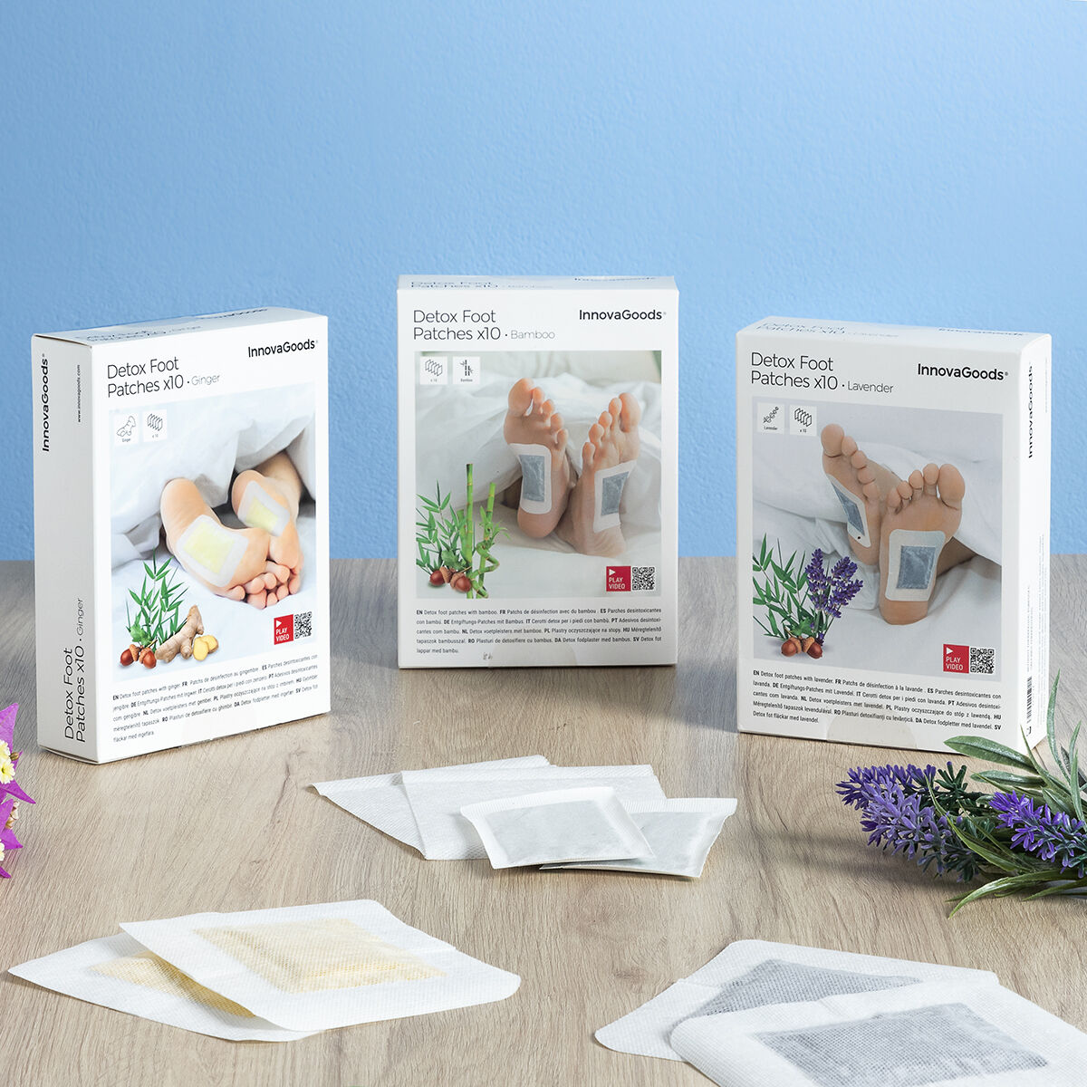 Έμπλαστρα Αποτοξίνωσης για τα Πόδια Lavender InnovaGoods x10 - Image 6