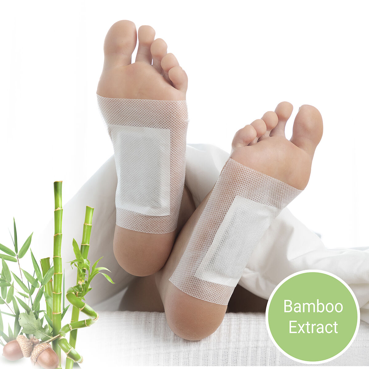 Έμπλαστρα Αποτοξίνωσης για τα Πόδια Bamboo InnovaGoods x10 - Image 1