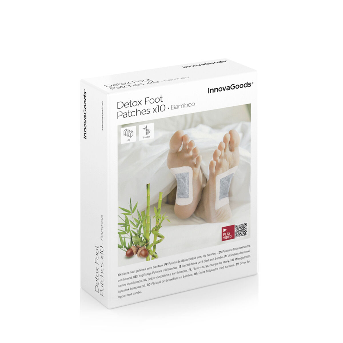 Έμπλαστρα Αποτοξίνωσης για τα Πόδια Bamboo InnovaGoods x10 - Image 2