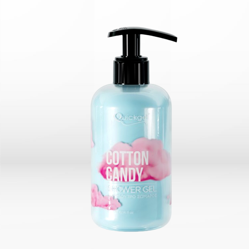 Quickgel Cotton Candy Ενυδατική Κρέμα Σώματος με Aloe Vera για Όλες τις Επιδερμίδες 300ml - Image 1