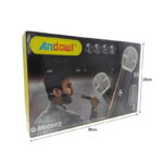Andowl Ασύρματο Μικρόφωνο Q-MIC002 Set Χειρός Φωνής – Wireless Microphone - Image 4